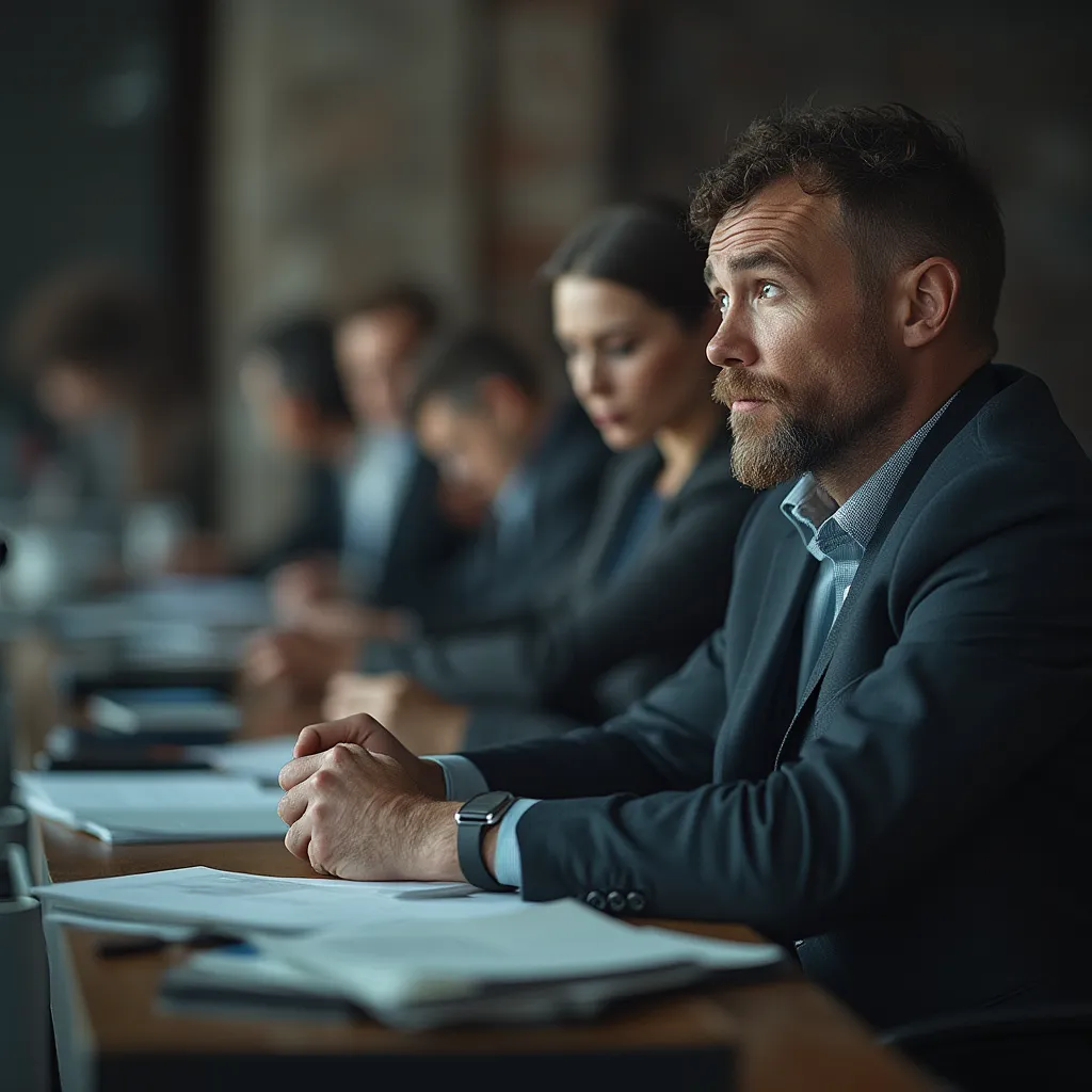 Equipo de la empresa en una reunión estratégica